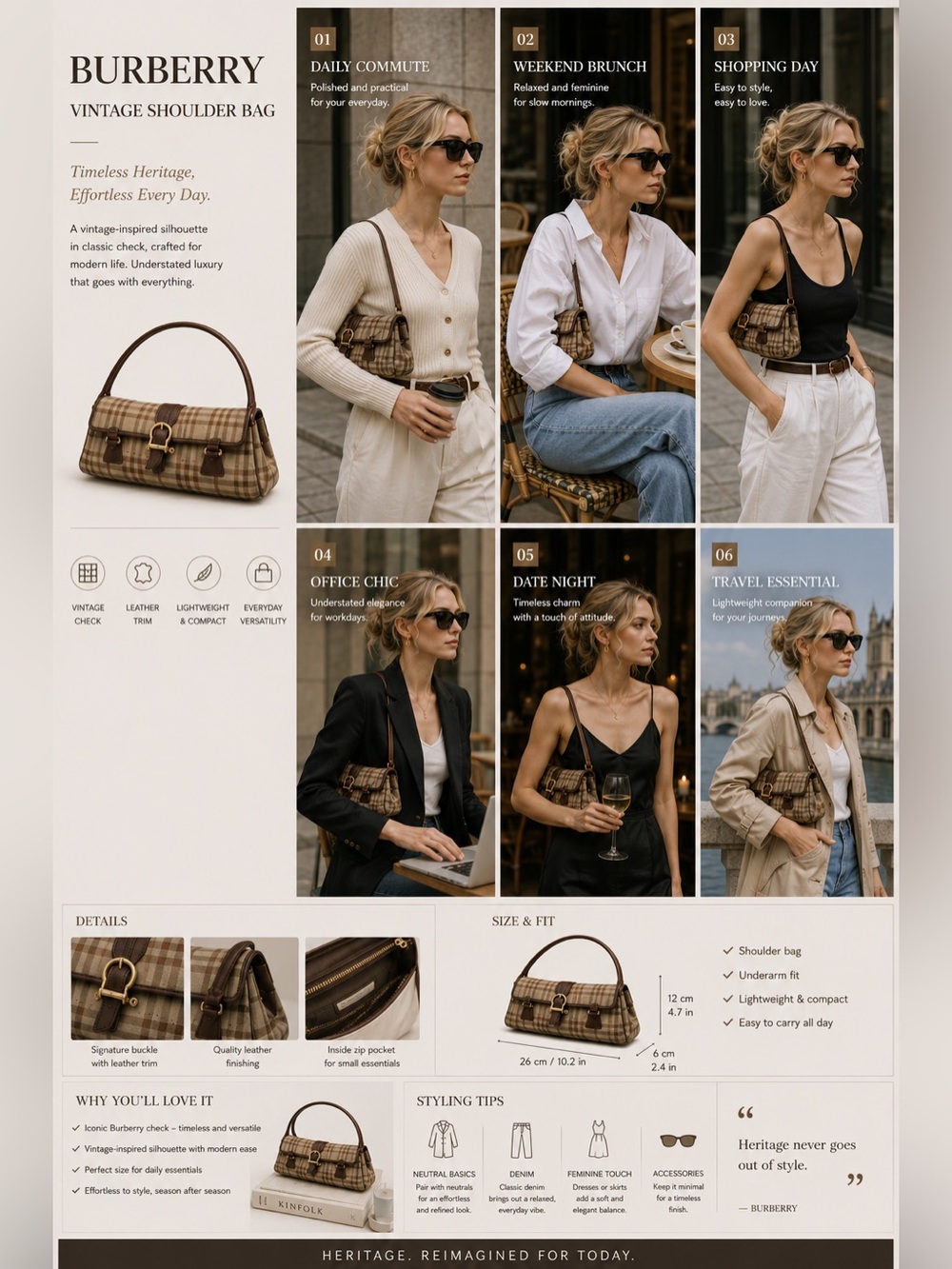 Burberry Vintage Shoulder Bag